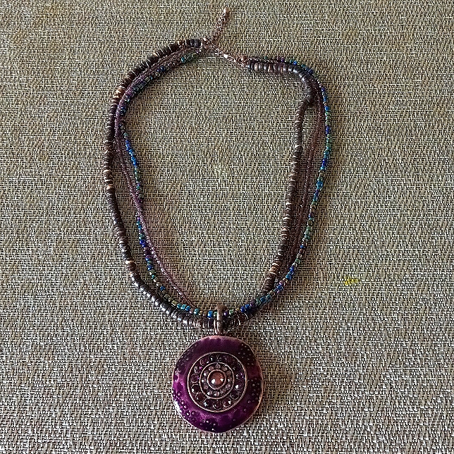 Boho Beaded Vintage Necklace